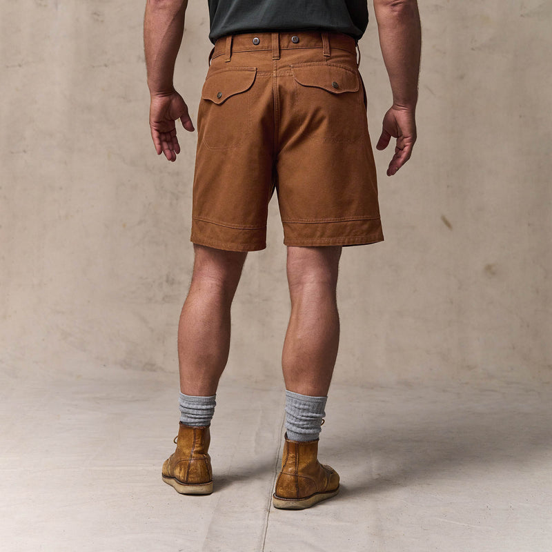 Dry tin cloth shorts by Filson | Whiskey (Brown)