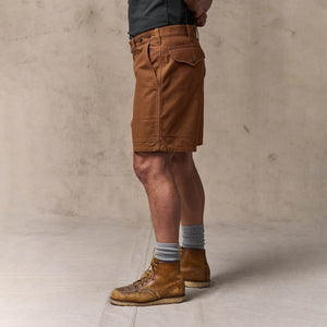 Dry tin cloth shorts by Filson | Whiskey (Brown)