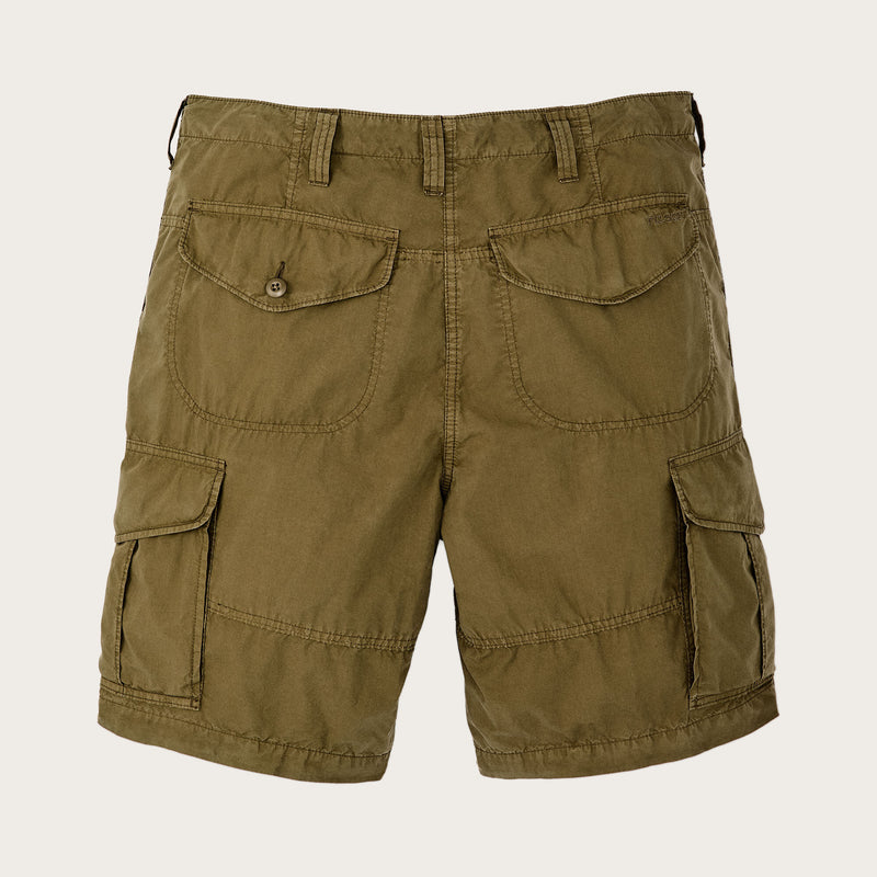 Tropical poplin cargo shorts by Filson | Military olive (Green)