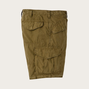 Tropical poplin cargo shorts by Filson | Military olive (Green)