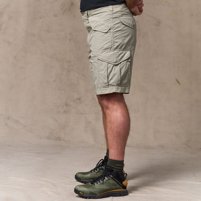Tropical poplin cargo shorts by Filson | Dried sage (White)