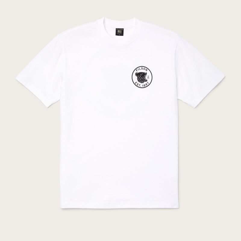 Pioneer graphic t-shirt by Filson | Bright white growl (White)