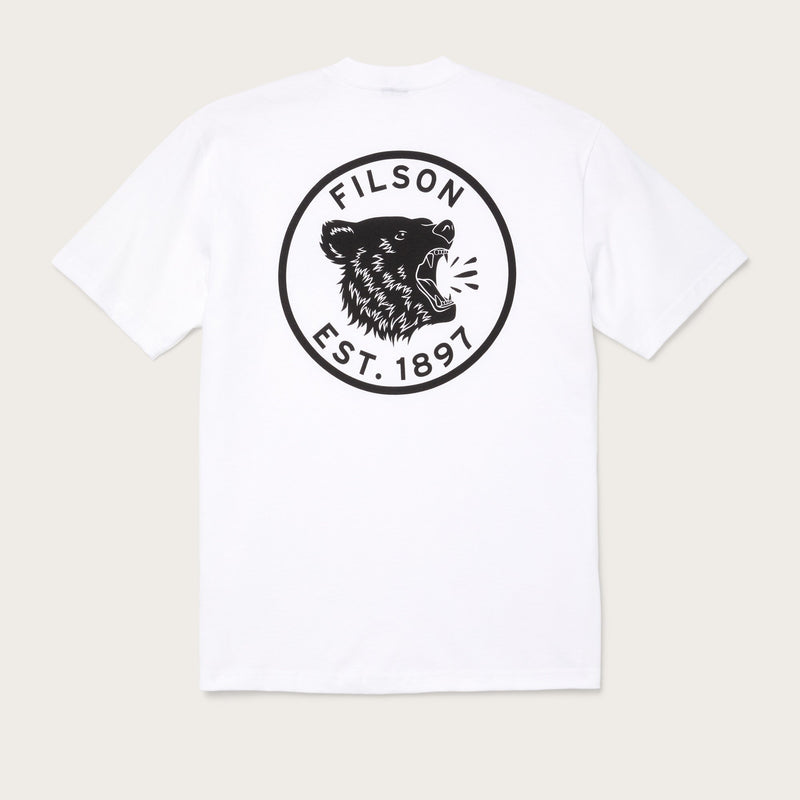 Pioneer graphic t-shirt by Filson | Bright white growl (White)