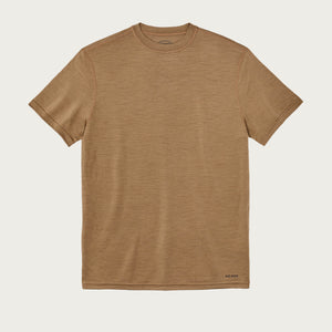 210g merino wool short sleeve crew by Filson | Rugged tan (Brown)