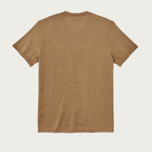 210g merino wool short sleeve crew by Filson | Rugged tan (Brown)