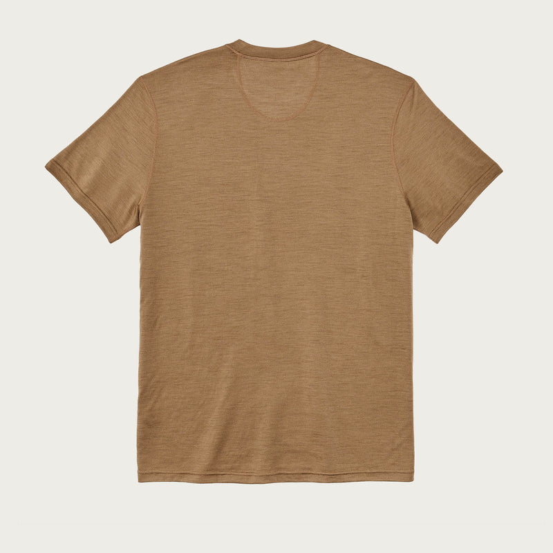 210g merino wool short sleeve crew by Filson | Rugged tan (Brown)