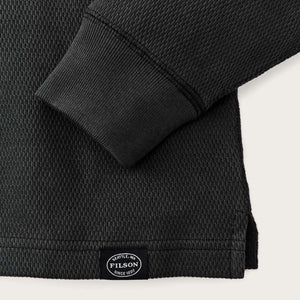 Waffle knit thermal crew by Filson | Faded black (Beige)