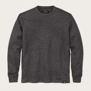Waffle knit thermal crew by Filson | Charcoal (Gray)