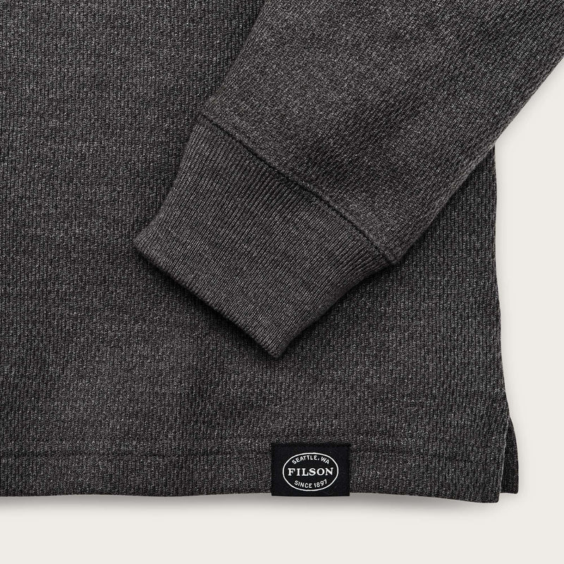 Waffle knit thermal crew by Filson | Charcoal (Gray)