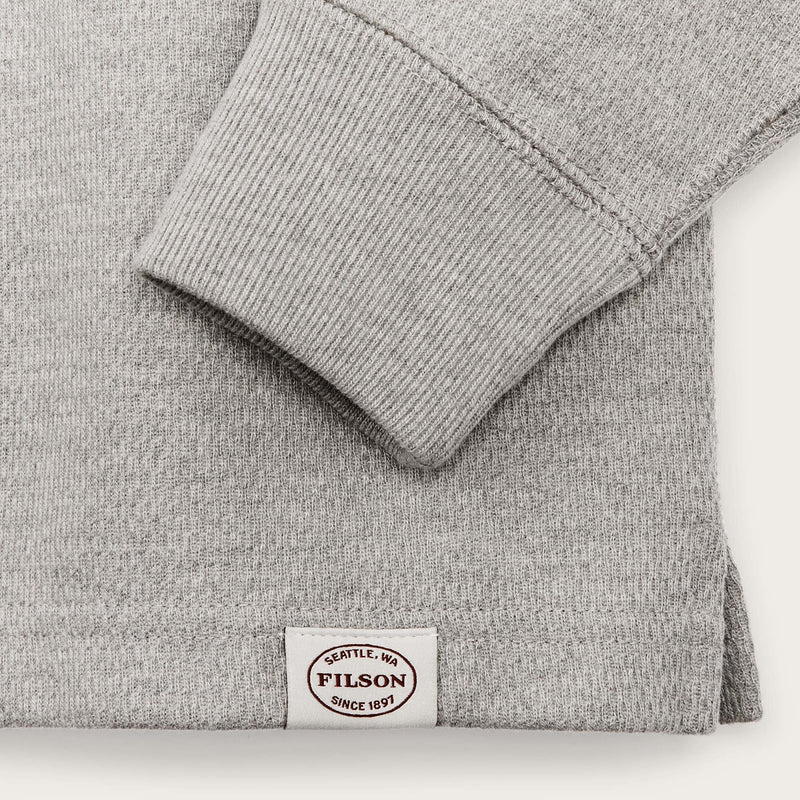 Waffle knit thermal crew by Filson | Light heather gray (Gray)