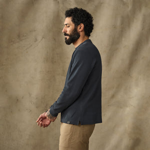 Waffle knit thermal crew by Filson | Blue mussel (Blue)