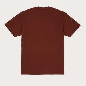 Pioneer pocket t-shirt by Filson | Brick red (Red)