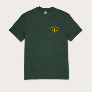 Buckshot t-shirt by Filson | Dark green heather t (Green)