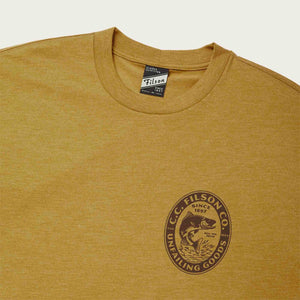 Buckshot t-shirt by Filson | Gold heather skagit (Yellow)