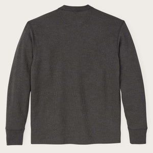 Waffle knit henley by Filson | Charcoal (Gray)