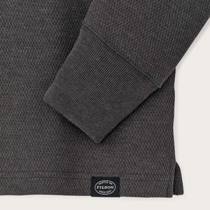 Waffle knit henley by Filson | Charcoal (Gray)