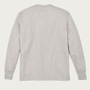 Waffle knit henley by Filson | Light heather gray (Gray)