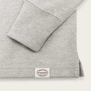 Waffle knit henley by Filson | Light heather gray (Gray)