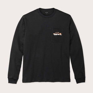 Long sleeve pioneer graphic t-shirt by Filson | Black / polar bear (Black)