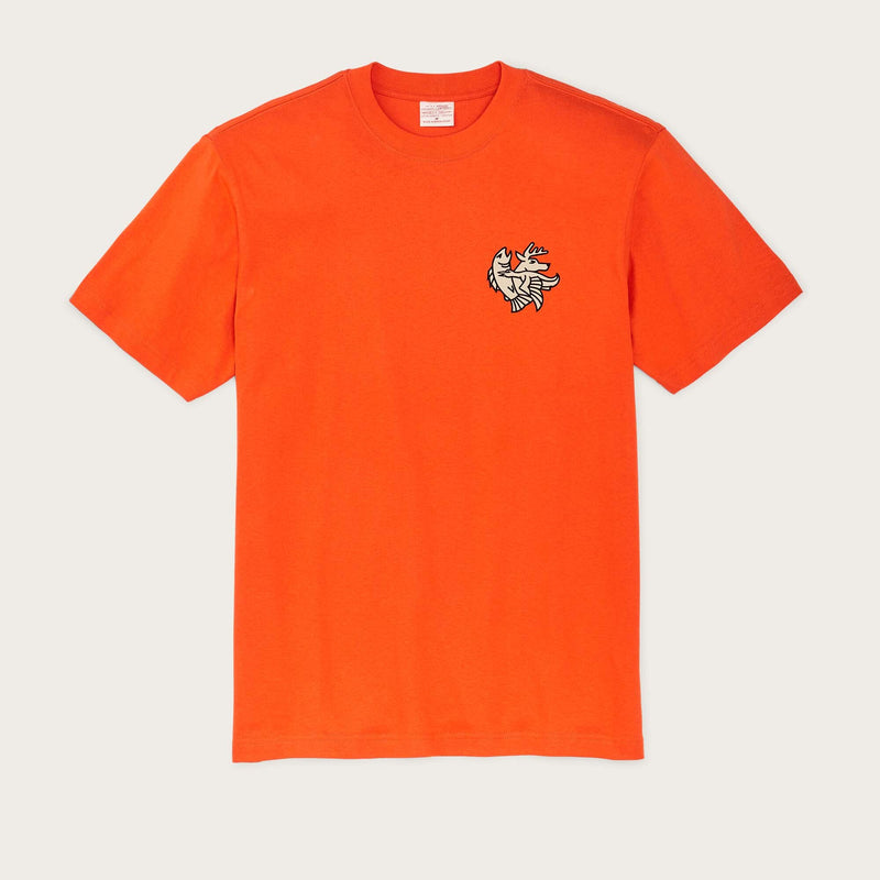 Frontier graphic t-shirt by Filson | Flame / deco sportsm (Orange)