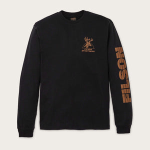 Long sleeve frontier graphic t-shirt by Filson | Black / sportsman (Black)