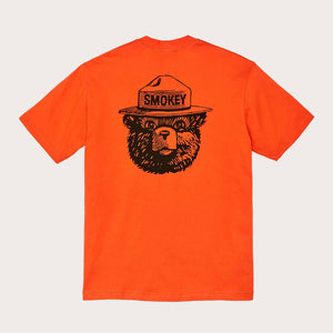 Smokey bear frontier t-shirt by Filson | Flame / smokey (Orange)