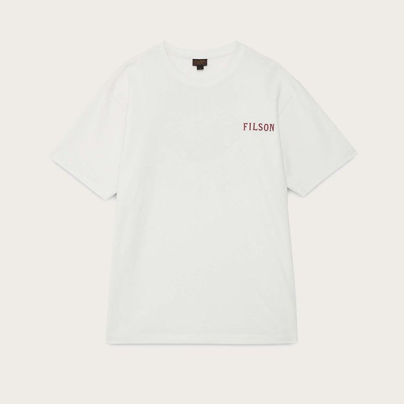 S/s moose graphic t-shirt by Filson | Snow white (White)