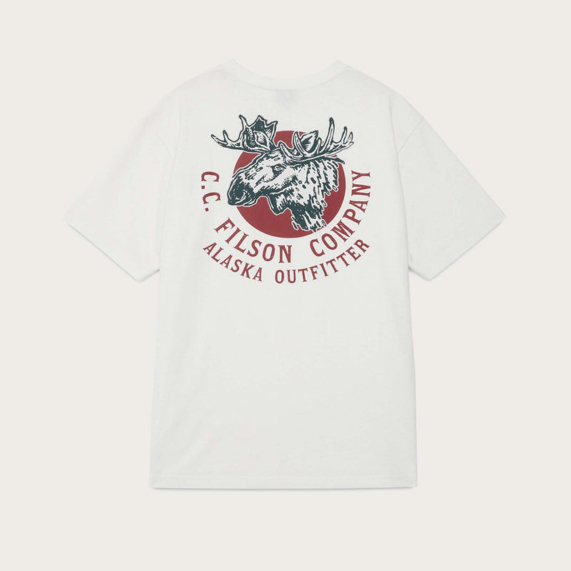 S/s moose graphic t-shirt by Filson | Snow white (White)