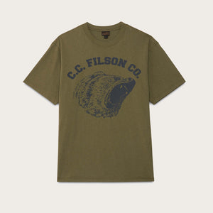 S/s bear graphic t-shirt by Filson | Ivy green (Green)