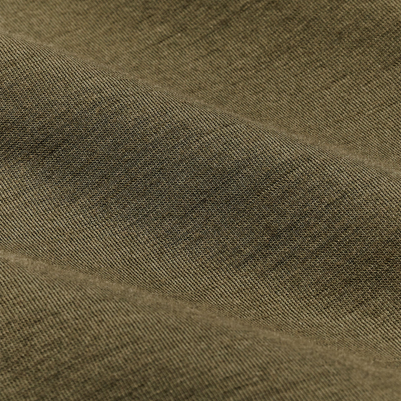 Tee-shirt ras du cou à manches courtes en laine mérinos 210 g par Filson | Dark olive (Green)