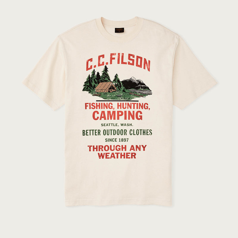 Frontier graphic t-shirt by Filson | Birch / camping (Beige)