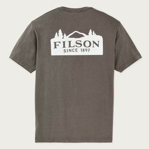 Scenic graphic t-shirt by Filson | Hawk brown (Brown)
