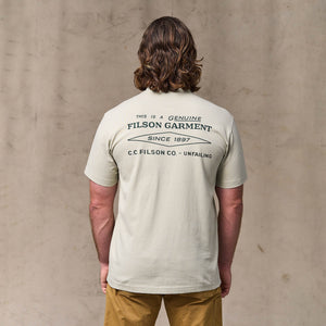 Diamond graphic t-shirt by Filson | Gray sky (Beige)