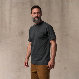 Outfitter pocket t-shirt by Filson | Faded black (Black)