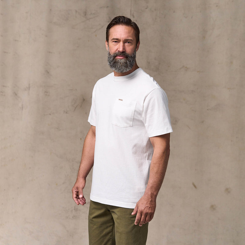 Outfitter pocket t-shirt by Filson | Bright white (White)