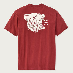 Bear graphic t-shirt by Filson | Chili oil (Red)