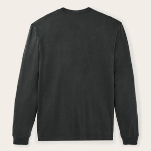 Long sleeve outfitter pocket t-shirt by Filson | Faded black (Black)