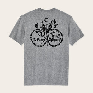 Union graphic t-shirt by Filson | Dark gray heather (Gray)