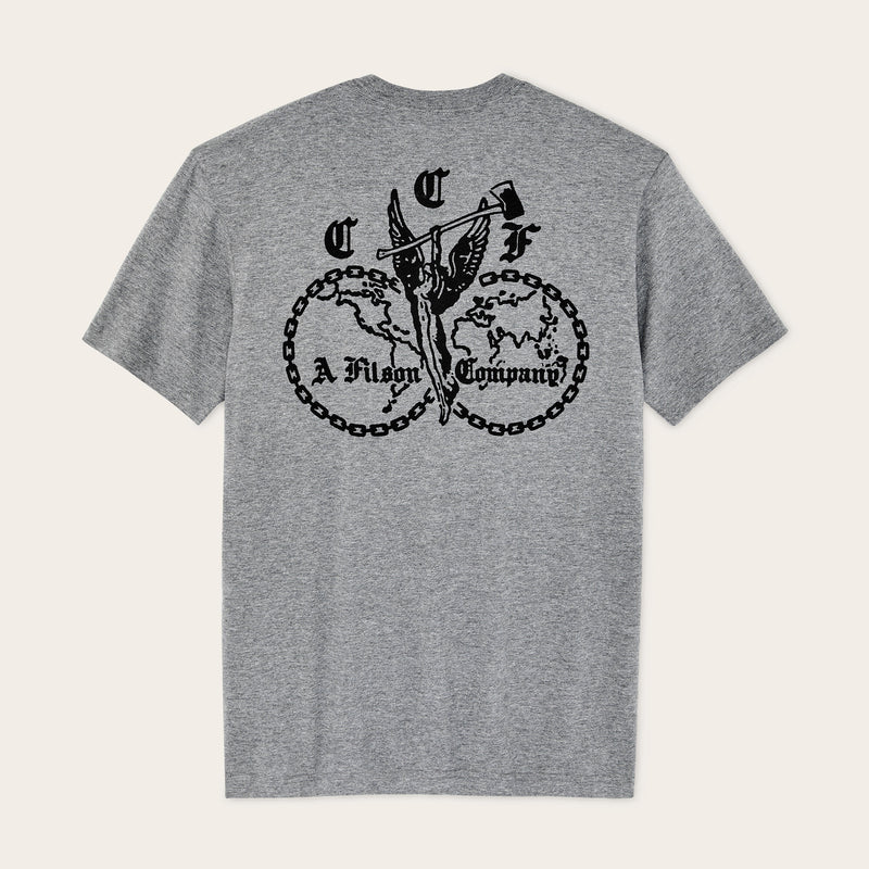 Union graphic t-shirt by Filson | Dark gray heather (Gray)