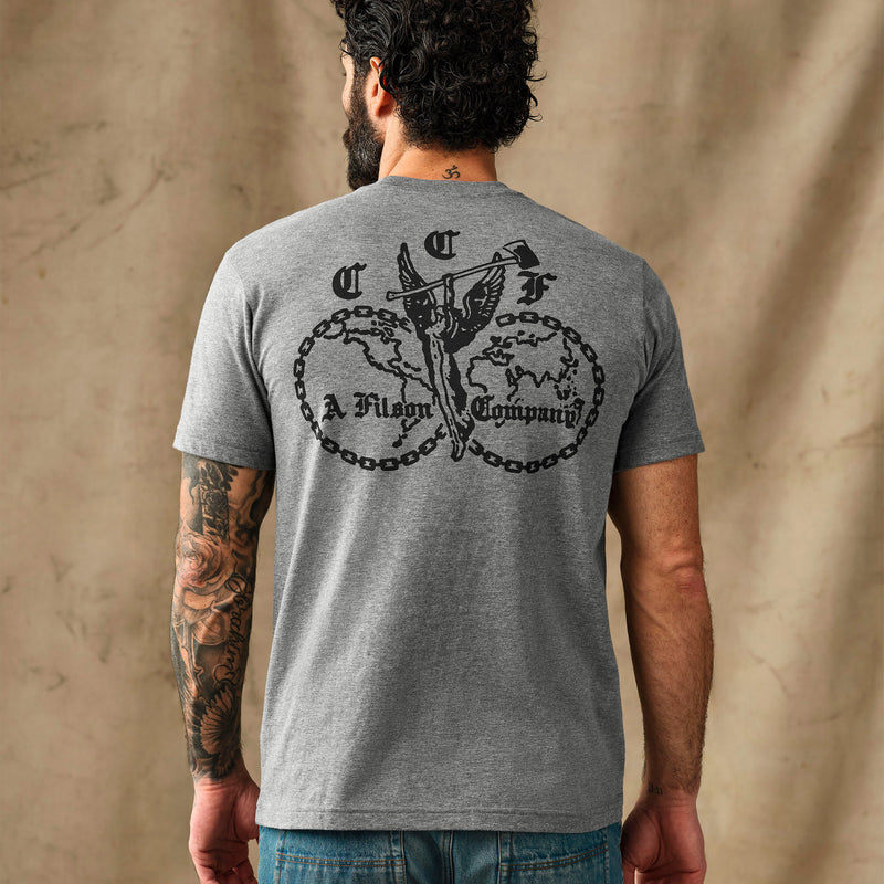 Union graphic t-shirt by Filson | Dark gray heather (Gray)