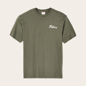 Buck graphic t-shirt by Filson | Shale (Green)