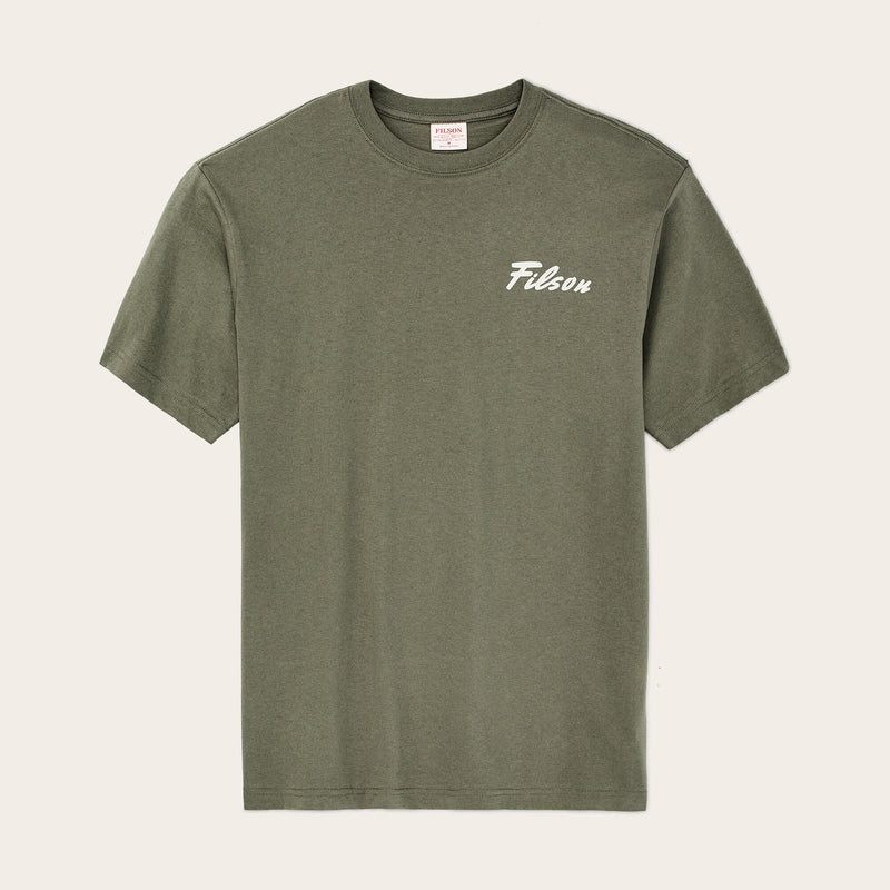 Buck graphic t-shirt by Filson | Shale (Green)