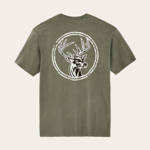 Buck graphic t-shirt by Filson | Shale (Green)