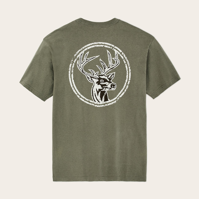 Buck graphic t-shirt by Filson | Shale (Green)