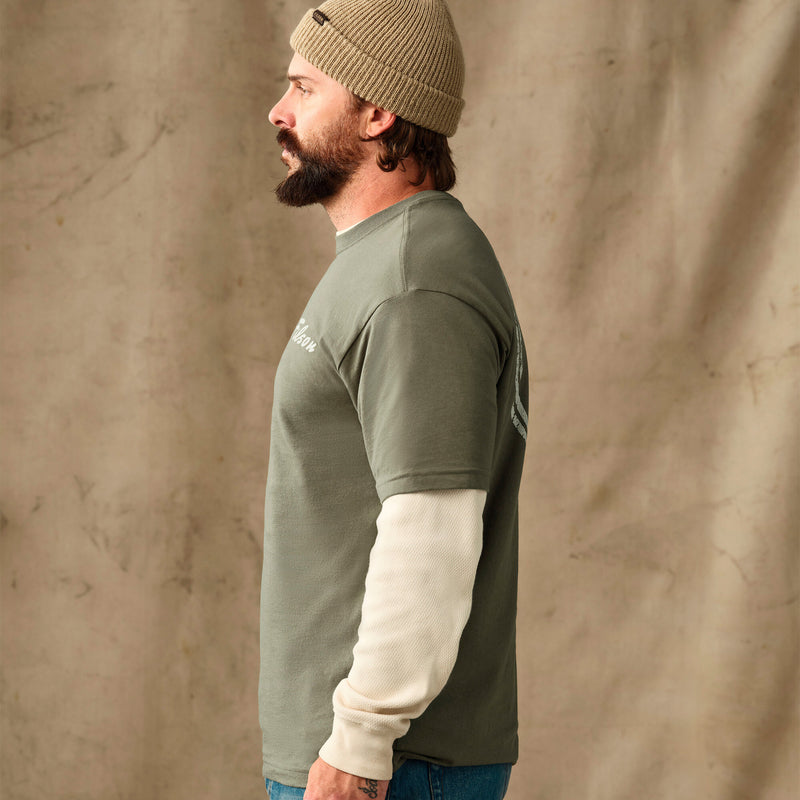 Buck graphic t-shirt by Filson | Shale (Green)