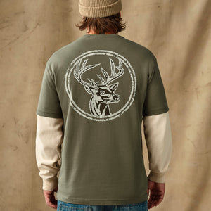 Buck graphic t-shirt by Filson | Shale (Green)