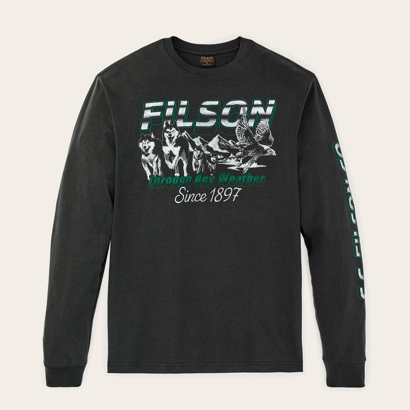 Artic moto graphic t-shirt by Filson | Faded black (Black)