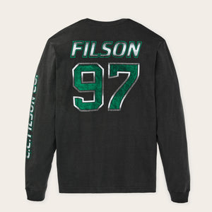 Artic moto graphic t-shirt by Filson | Faded black (Black)
