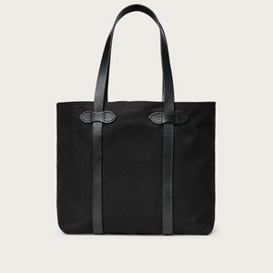 Rugged twill large open tote bag by Filson | Black (Black)