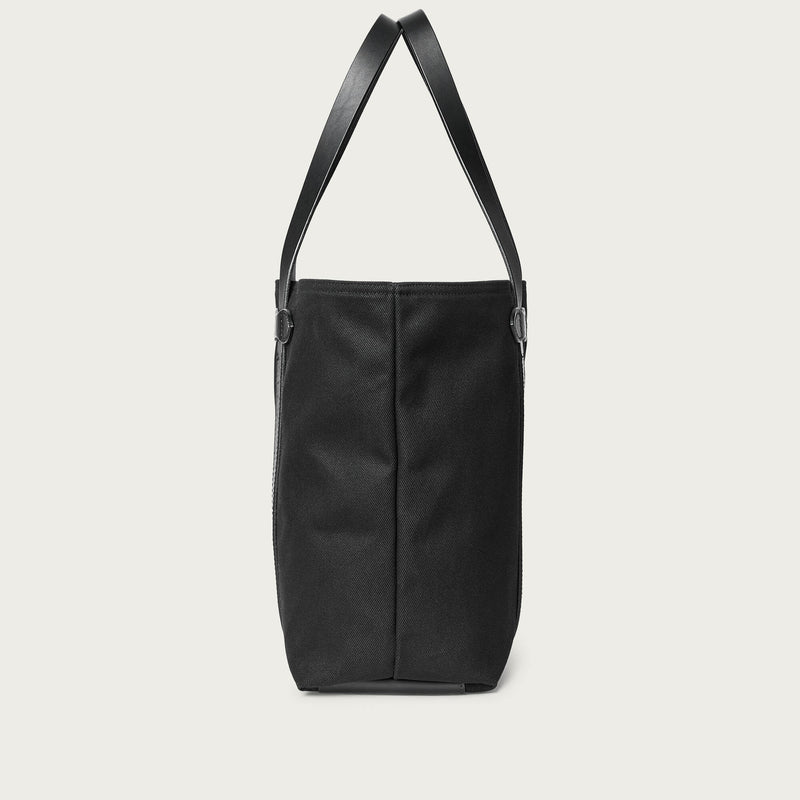 Rugged twill large open tote bag by Filson | Black (Black)